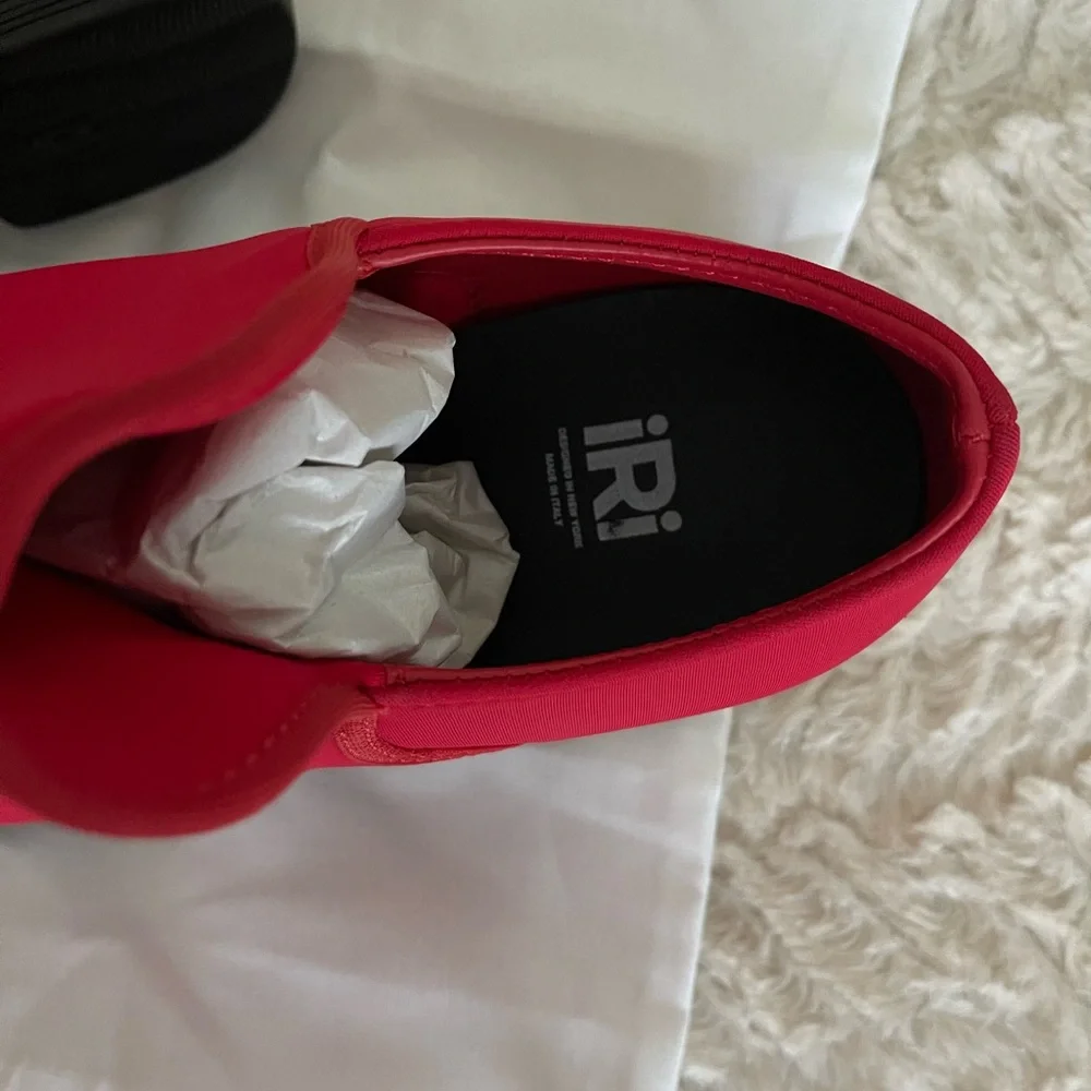 iRi NYC New Wes 1 Red Low Top Sneakers Made in Italy - Picture 6 of 7